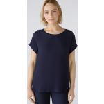 Blaue Business Oui Rundhals-Ausschnitt Blusenshirts & Schlusen für Damen Größe XS 