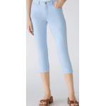 Hellblaue Unifarbene Casual Oui Capri-Jeans aus Baumwolle für Damen Größe XS 