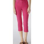 Pinke Unifarbene Casual Oui Capri-Jeans aus Baumwolle für Damen Größe L 
