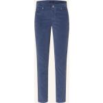 Blaue Oui 5-Pocket Hosen mit Reißverschluss aus Baumwolle für Damen Größe M 