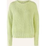 Hellgrüne Oui Wollpullover aus Polyamid für Damen Größe M 