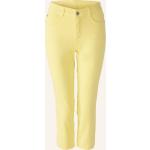Gelbe Oui Skinny Jeans mit Reißverschluss aus Baumwolle für Damen Größe M 