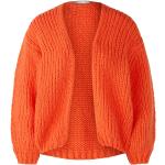 Orange Unifarbene Oui Grobstrickjacken aus Polyamid für Damen Größe S für den für den Herbst 