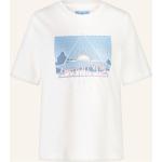 Blaue Oui T-Shirts mit Landschafts-Motiv aus Baumwolle für Damen Größe S 