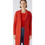 Rote Unifarbene Business Oui Wollmäntel aus Wolle für Damen Größe XS 