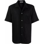 Schwarze Kurzärmelige Our Legacy Shirts mit Tasche aus Bouclé für Herren Größe XL 