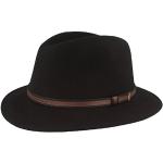 Schwarze Trilbies & Fedora-Hüte aus Wolle 55 für Herren Größe L 
