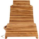Braune Moderne 4Home Gartenmöbel Holz aus Massivholz klappbar Breite 50-100cm, Höhe 0-50cm, Tiefe 150-200cm 