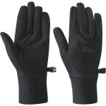 Schwarze Outdoor Research Backstop Touchscreen-Handschuhe aus Veloursleder für Herren Größe S 