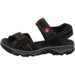 Reduzierte Schwarze Rieker Outdoor-Sandalen mit Klettverschluss in Normalweite aus Kunstleder für Damen Größe 37 für den für den Sommer 