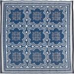 Outdoor-Teppich 151,5 cm Blau und Weiß OC23 Mehrfarbig - Esschert Design