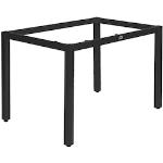 Schwarze Tischgestelle & Tischkufen pulverbeschichtet aus Aluminium Breite 100-150cm, Höhe 100-150cm, Tiefe 50-100cm 