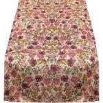 Blumenmuster Vintage Zeitzone Tischläufer aus Textil 