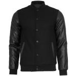 Schwarze Sportliche Urban Classics College-Jacken aus Nylon für Herren Größe XS für den für den Herbst 