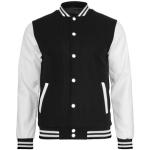 Schwarze Oversize Urban Classics College-Jacken aus Nylon für Herren Größe XS für den für den Herbst 