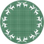Grüne Motiv xxxlutz Runde Outdoor-Teppiche & Balkonteppiche 100 cm aus Kunststoff 