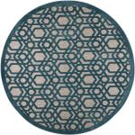 Blaue xxxlutz Runde Outdoor-Teppiche & Balkonteppiche 160 cm aus Polypropylen schmutzabweisend 