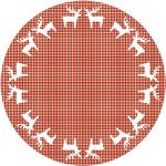 Rote Motiv xxxlutz Runde Outdoor-Teppiche & Balkonteppiche 100 cm aus Kunststoff 