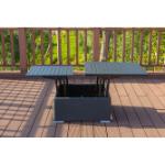 Reduzierte Schwarze Outflexx Quadratische Lounge Tische rostfrei Breite 150-200cm, Höhe 150-200cm, Tiefe 50-100cm 4 Personen 
