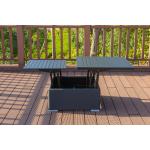 Reduzierte Anthrazitfarbene Moderne Quadratische Lounge Tische höhenverstellbar Breite 150-200cm, Höhe 150-200cm, Tiefe 50-100cm 4 Personen 
