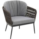 Reduzierte Dunkelgraue OUTLIV. Lounge Sessel aus Aluminium Breite 50-100cm, Höhe 50-100cm, Tiefe 50-100cm 