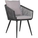 Reduzierte Dunkelgraue Moderne OUTLIV. Gartenstühle & Balkonstühle aus Aluminium rostfrei Breite 50-100cm, Höhe 50-100cm, Tiefe 50-100cm 