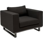 Reduzierte Dunkelgraue OUTLIV. Lounge Sessel aus Aluminium Breite 100-150cm, Höhe 50-100cm, Tiefe 50-100cm 