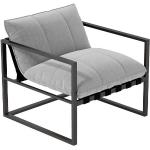 Reduzierte Schwarze OUTLIV. Lounge Sessel aus Aluminium Breite 50-100cm, Höhe 50-100cm, Tiefe 50-100cm 