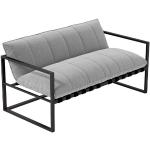 Reduzierte Schwarze OUTLIV. Lounge Sofas aus Aluminium Breite 100-150cm, Höhe 50-100cm, Tiefe 50-100cm 2 Personen 