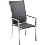Dunkelgraue OUTLIV. Gartenstühle Metall aus Edelstahl rostfrei Breite 50-100cm, Höhe 100-150cm, Tiefe 50-100cm 