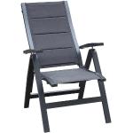 Reduzierte Dunkelgraue OUTLIV. Gartenstühle Metall aus Aluminium gepolstert Breite 50-100cm, Höhe 100-150cm, Tiefe 50-100cm 