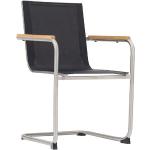 Reduzierte Schwarze OUTLIV. Freischwinger Stühle aus Edelstahl rostfrei Breite 50-100cm, Höhe 50-100cm, Tiefe 50-100cm 