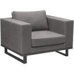 Reduzierte Dunkelgraue OUTLIV. Lounge Sessel pulverbeschichtet aus Aluminium Breite 100-150cm, Höhe 50-100cm, Tiefe 50-100cm 