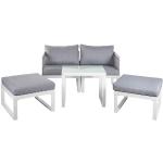 Reduzierte Weiße OUTLIV. Lounge Gartenmöbel & Loungemöbel Outdoor aus Aluminium rostfrei 5-teilig 