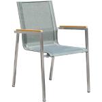 Silberne Moderne OUTLIV. Teakholz-Gartenstühle aus Teakholz Outdoor Breite 50-100cm, Höhe 50-100cm, Tiefe 50-100cm 