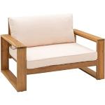 Beige Moderne OUTLIV. Lounge Sessel aus Akazienholz schmutzabweisend Breite 100-150cm, Höhe 50-100cm, Tiefe 50-100cm 