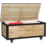 Reduzierte Outsunny Auflagenboxen & Gartenboxen bis 100l aus Holz mit Deckel 