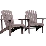 Braune Outsunny Adirondack Chairs aus Tannenholz Breite 50-100cm, Höhe 50-100cm, Tiefe 50-100cm 