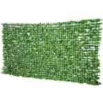 Outsunny Künstliche Sichtschutzhecke grün 300 x 150 cm (LxH) Künstliche Hecke Zaunblende Windschutz Efeu