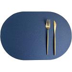 Blaue Tischsets & Platzsets aus Leder 4-teilig 