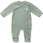 Reduzierte Grüne Langärmelige Kinderschlafanzüge & Kinderpyjamas mit Reißverschluss aus Baumwolle Größe 56 für den für den Herbst 