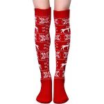 Rosa Sexy Thermo-Socken mit Rüschen für Damen Einheitsgröße Weihnachten für den für den Winter 