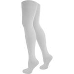 Weiße Unifarbene Normani Overknee-Strümpfe aus Baumwolle für Damen Einheitsgröße 