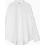 Weiße COS Stehkragen Stehkragenhemden mit Knopf aus Baumwolle für Herren Größe S 