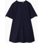 Marineblaue Oversize COS Mini Minikleider & kurze Kleider aus Twill für Damen Größe XS 