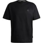 Schwarze Oversize HUGO BOSS BOSS Bio T-Shirts aus Jersey für Herren Größe 3 XL 
