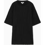 Schwarze Oversize COS T-Shirts aus Jersey für Damen Größe S 
