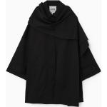 Schwarze COS Trenchcoats aus Baumwolle für Damen Größe XS 