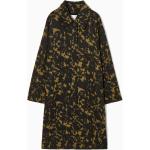 Braune Schildpattmuster Elegante COS Mini Wollmäntel aus Wolle für Damen Größe M für den für den Herbst 