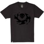 Schwarze Kurzärmelige Overwatch T-Shirts mit Totenkopfmotiv aus Baumwolle für Herren Größe L 